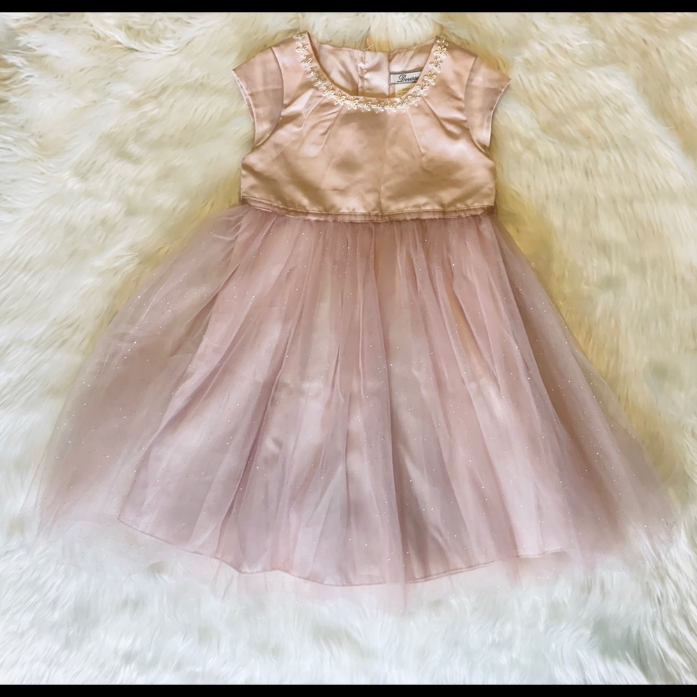 Dorissa Pink Tulle Dress .
